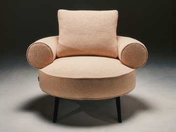 LUIZET - Fabric armchair with armrests by La Manufacture - view 2